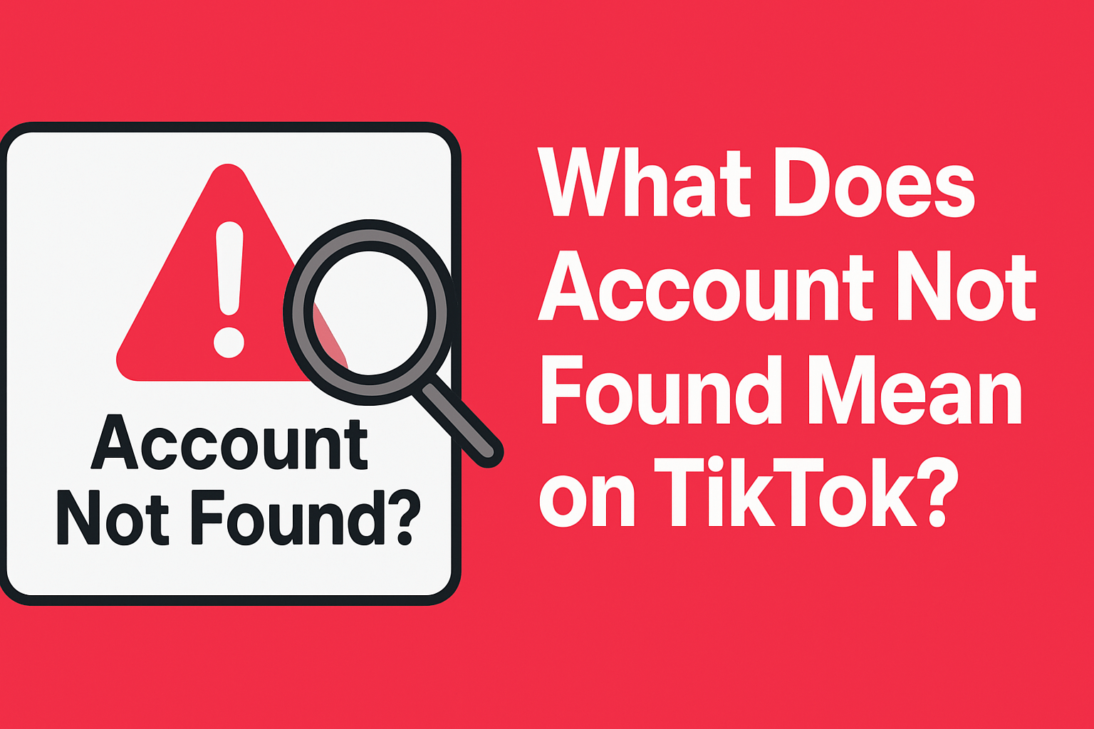 What Does Account Not Found Mean on TikTok?