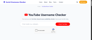 youtube handle checker