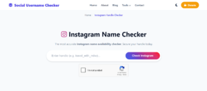Instagram username checker
