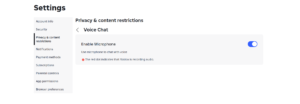 How to enable voice chat on roblox
