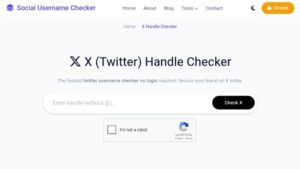 X Twitter Username Availability checker