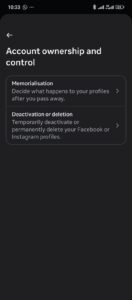 Account deactivate or delete