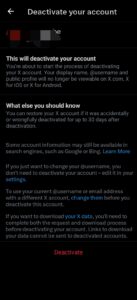 Deactivate Your Twitter Account