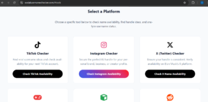 social username checker