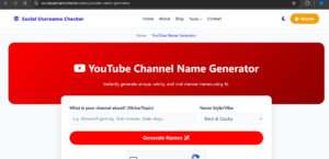 best name for a YouTube channel