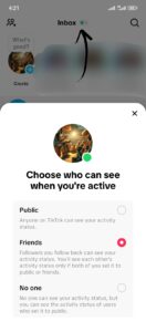 How to turn off active status on tiktok