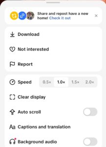 how to turn on auto scroll on tiktok